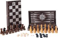Игра 3 в 1 (шахматы, нарды, шашки) 40х40 см Бук