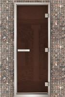 Дверь для турецкой бани Маэстро Woods 90x210 Arabica Prestige Сатин, правая