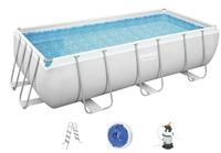 Каркасный бассейн Bestway Power Steel 56442, 404х201х100 см (фильтр+лестница)