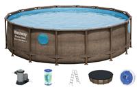 Каркасный бассейн Bestway Power Steel Swim Vista Series 56725 488х122 см (комплект)