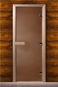 Дверь для сауны Maestro Woods (Маэстро Вуд) 70x180 Бронза матовая