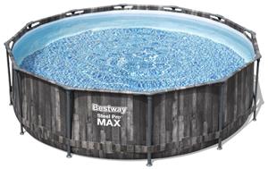 Каркасный бассейн Bestway Steel Pro Max Wood Style 5614Z, 427х107 см (комплект)