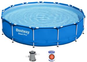 Каркасный бассейн Bestway Steel Pro 5612E, 396х84 см (фильтр)