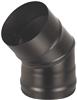 Колено 45 град. Black, 2 секции, д.115, нерж. (AISI 430/0,8мм)
