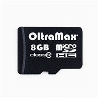 Карта флэш-памяти MicroSD 8 Гб OltraMax без SD адаптера (class 4) 89539