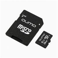 Карта флэш-памяти MicroSD 256 Гб Qumo +SD адаптер Pro seria UHS-1 U3 111708