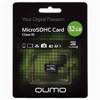 Карта флэш-памяти MicroSD 32 Гб Qumo без SD адаптера (class 10) 73914