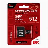 Карта флэш-памяти MicroSD 512 Гб Qumo +SD адаптер Pro seria UHS-1 U3 125514