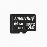 Карта флэш-памяти MicroSD 64 Гб Smart Buy без SD адаптера (class 10) 102901