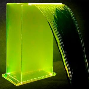 Излив водопада Aquaviva Г-образный 600х300 мм, акриловый, RGB LED