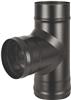 Тройник Везувий Black, 90 град., д.115, AISI 430/0,8мм