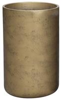 Кашпо (вазон) Idealist Крисмас Высокое, цилиндр, золотистое (D32, H50 см)
