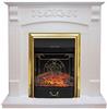 Электрокамин Royal Flame Majestic FX Brass + Sorrento угл, белый дуб