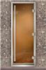 Дверь для турецкой бани Маэстро Woods 90x210 Arabica Prestige Бронза, левая