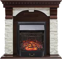 Электрокамин Royal Flame Majestic FX Black + Dublin угл сланец, темный дуб