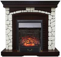 Электрокамин Royal Flame Majestic FX Black + Glasgow, венге