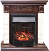 Электрокамин Royal Flame Majestic FX Black + Luxemburg, темный дуб