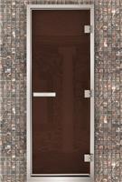 Дверь для турецкой бани Маэстро Woods 80x200 Arabica Бронза, левая