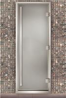 Дверь для турецкой бани Маэстро Woods 90x210 Arabica Prestige Сатин, левая