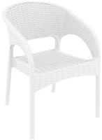 Стул (кресло) Siesta Contract Panama, плетеное, цвет белый