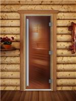 Дверь для сауны Maestro Woods (Маэстро Вуд) 60х180 Prestige Бронза, левая