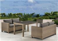 Комплект обеденной мебели с диваном Афина T256B/S59B-W65, иск. ротанг
