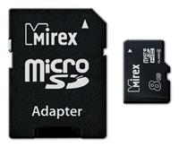 Карта флэш-памяти MicroSD 8 Гб Mirex +SD адаптер (class 4) 88259