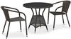 Комплект кофейной мебели Афина 2+1, T707ANS/Y137C-W532PcsBrown, иск. ротанг