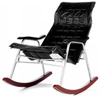 Кресло-качалка МЭТЗ Белтех (каркас серый, экокожа черная)