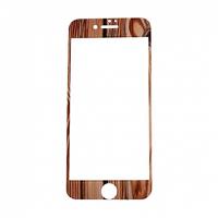 Защитное стекло цветное Glass Wooden комплект для Apple iPhone 7/iPhone 8/iPhone SE 2020 (01) (brown) 64880