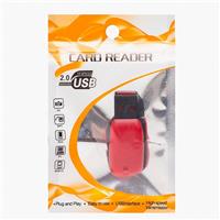 Кард-ридер KR01 micro SD USB 2.0 (red/black) 127349