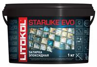 Смесь на эпоксидной основе Litokol (2-х компонентная) STARLIKE EVO S.300 Azzurro Pastello, ведро 1 кг