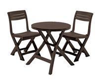 Комплект кофейной мебели Keter Jazz set, коричневый