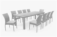 Комплект обеденной мебели Афина 10+1, T438/Y380C-W85 Latte 10PCS, иск.ротанг