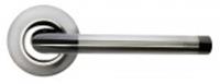Ручка дверная Morelli МН-03 SN/BN белый/черный никель, Китай, код 0350207090, штрихкод 460376579460, артикул 9010555