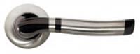 Ручка дверная Morelli МН-04 SN/BN белый/черный никель, Китай, код 0350207091, штрихкод 460376579463, артикул 9010556