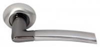 Ручка дверная Morelli МН-06 SN/BN белый/черный никель, Китай, код 0350207092, штрихкод 460376579469, артикул 9010557