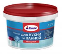 Краска для кухни и ванной моющаяся Д-216 База-А 9л, РОССИЯ, код 0410207044, штрихкод 466003305138, артикул 5626
