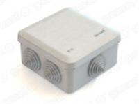 Распределительная коробка GreenEl 100х100х50мм открытой установки серая IP55 GE41255, Россия, код 0570000274, штрихкод 460713625654, артикул GE41255