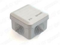 Распределительная коробка GreenEl 70х70х40мм открытой установки серая IP55 GE41236, Россия, код 05802140003, штрихкод 460713625651, артикул GE41236