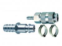 Набор 2 шт, муфта ELITECH (елочка 8 мм)+втулка (елочка 8 мм)+2 обм. кольца 8х13мм, блистер, КИТАЙ, код 0631200257, штрихкод 467002098473, артикул 0704.024900