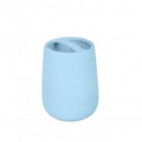 Soft голубой подставка д/зубн. щеток керамика Soft голубая B4333A-3B, КИТАЙ, код 0860600260, штрихкод 463007204247, артикул B4333A-3B