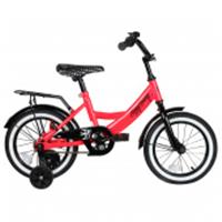 Детский велосипед City-Ride HAPPYSUNDAY сталь, диски сталь 14, багажник, розовый, Китай, код 60012020305, штрихкод 469907500008, артикул CR-B2-0414PK