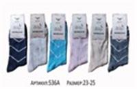 Носки женские хлопковые с люрексом принт зиг-заг ассорти (FUTE) 536А раз.36-40, Китай, код 62001010320