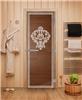 Дверь для сауны DoorWood (Дорвуд) 70x190 Эталон Версаче (бронза) правая