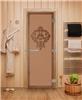 Дверь для сауны DoorWood (Дорвуд) 80x200 Эталон Версаче (бронза матовая) левая