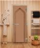 Дверь для сауны DoorWood (Дорвуд) 70x190 Эталон Арка (бронза матовая) левая