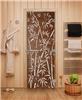 Дверь для сауны DoorWood (Дорвуд) 70x190 Эталон Бамбук и бабочки (бронза) правая