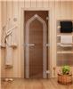 Дверь для сауны DoorWood (Дорвуд) 80x200 Эталон Восточная арка (бронза) правая