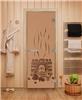 Дверь для сауны DoorWood (Дорвуд) 70x190 Эталон Банька (бронза матовая) правая